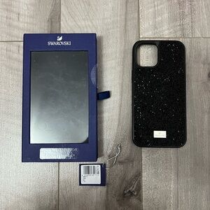 Swarovski Black Glitter Phone Case